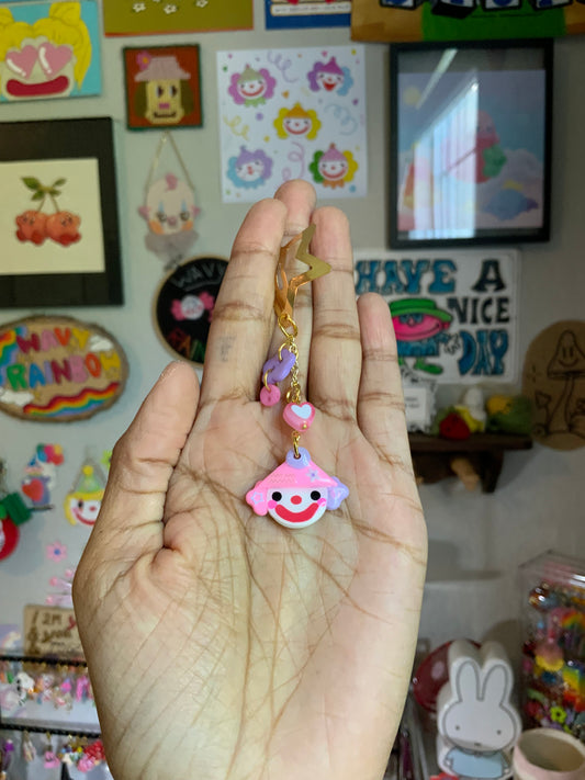 Button Clown Hairclip