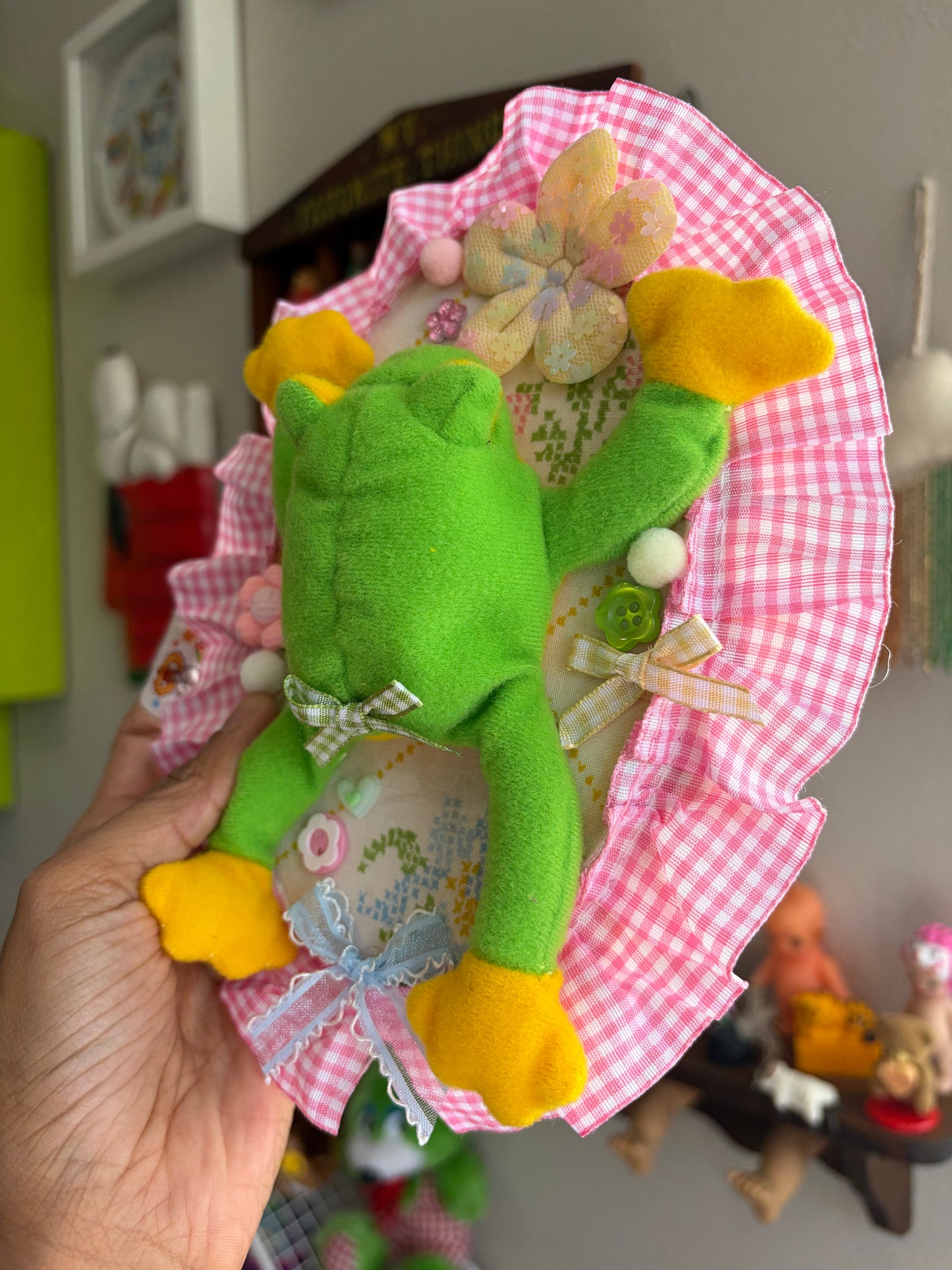 Froggy Plushie Taxidermy