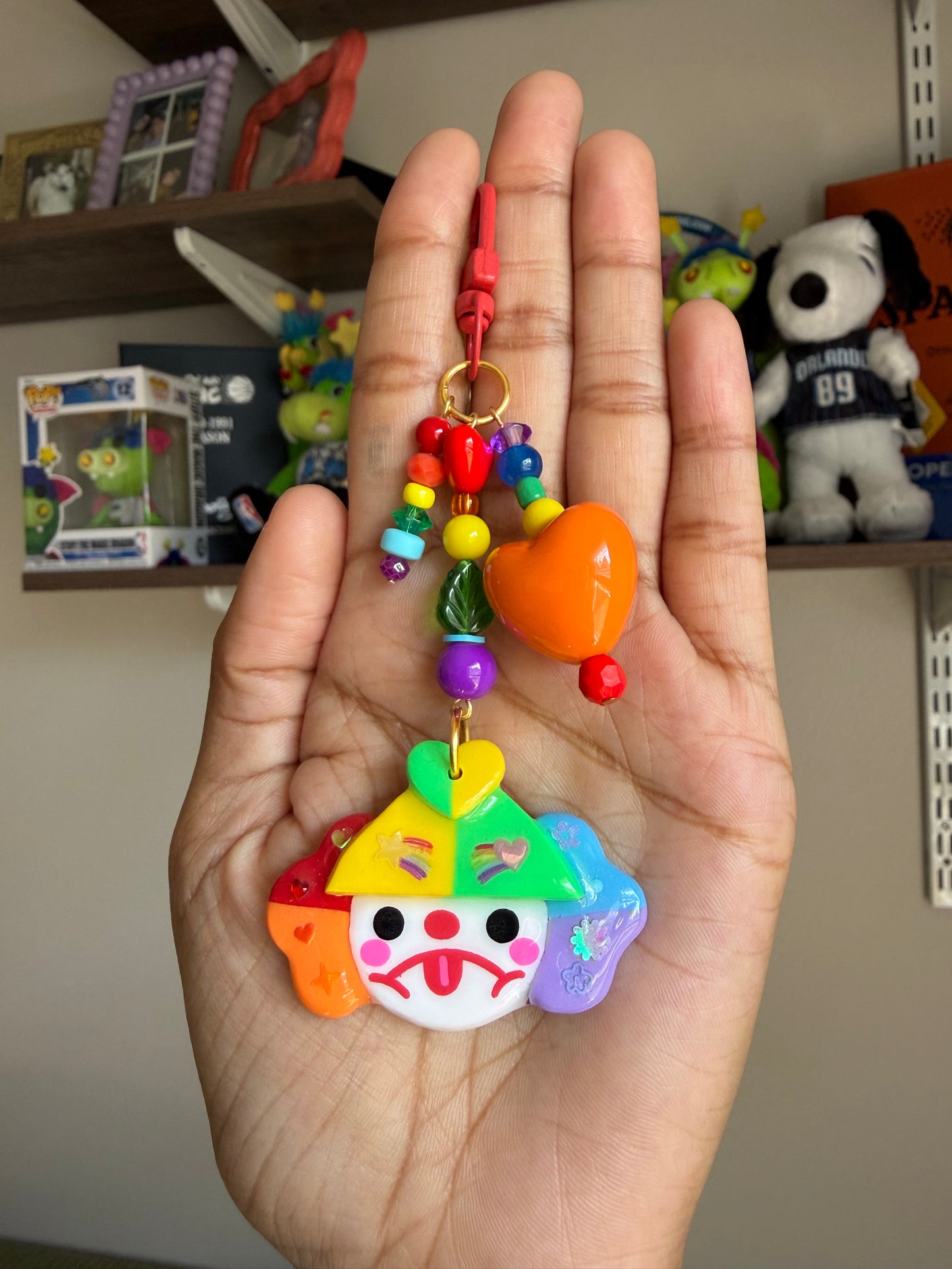 Rainbow Road Clown Bag Charm