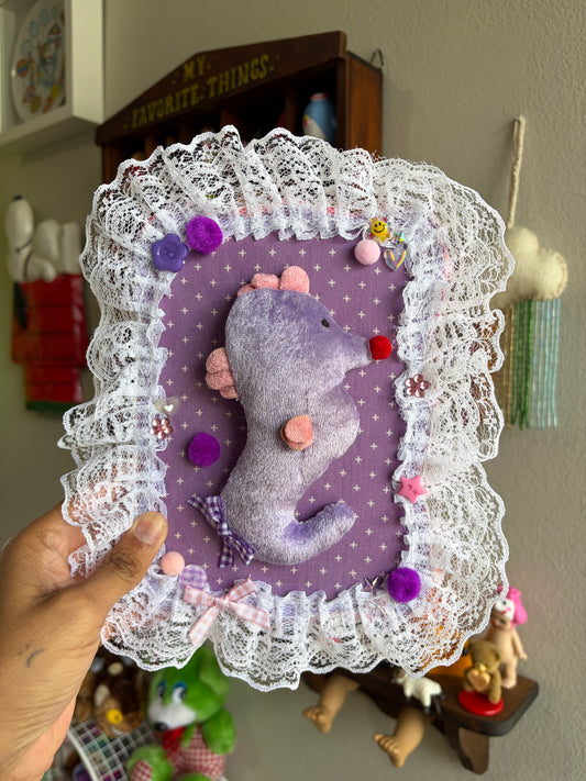 Baby Seahorse Plushie Taxidermy