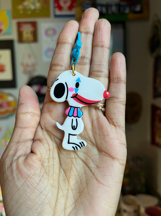 Clown Snoopy Bag Charm