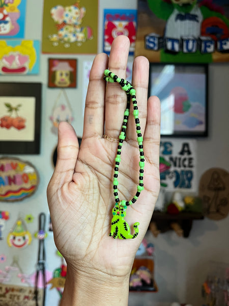 Frankencat Beaded Necklace