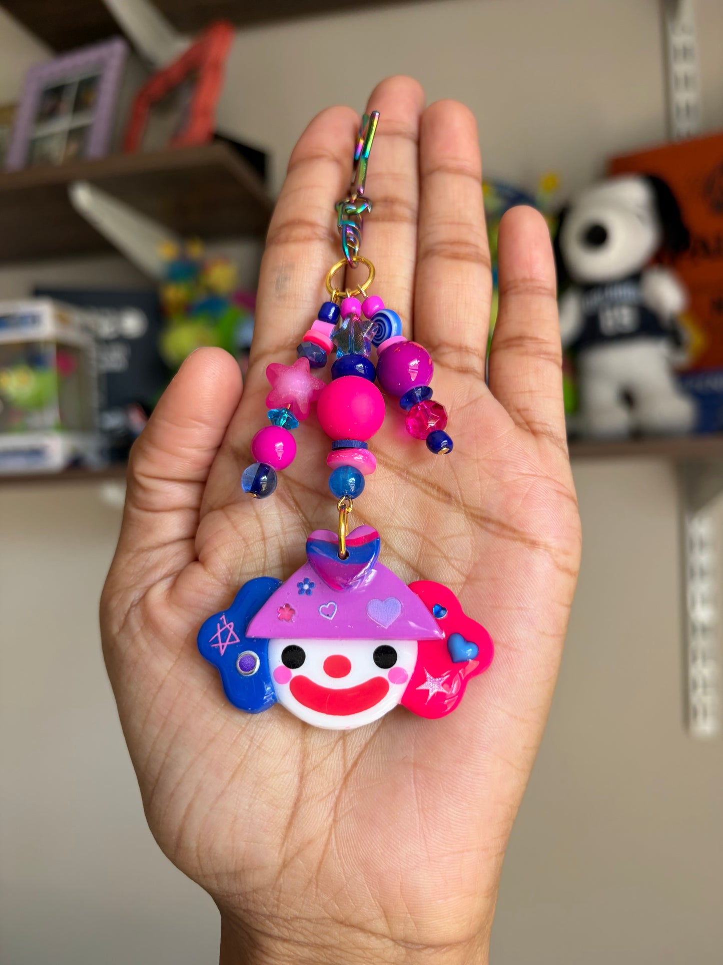 Bi Clown Bag Charm