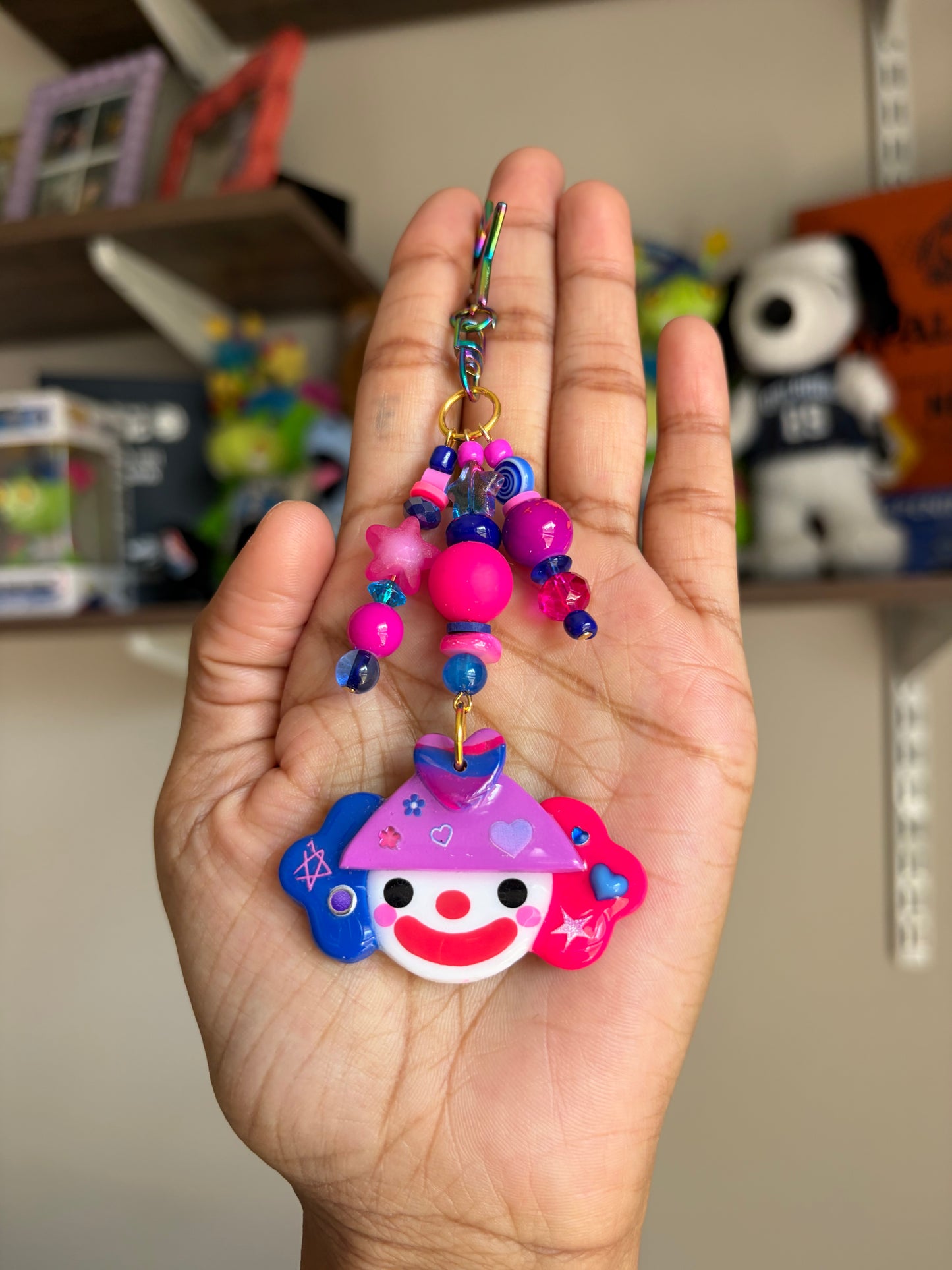 Bi Clown Bag Charm