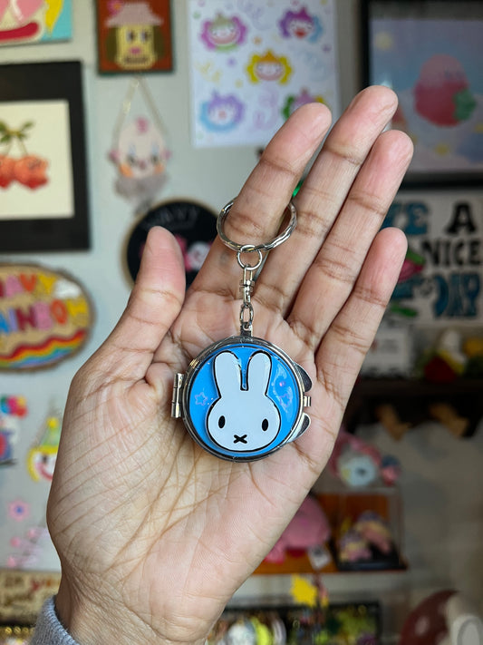 Blue Miffy Keychain Mirror