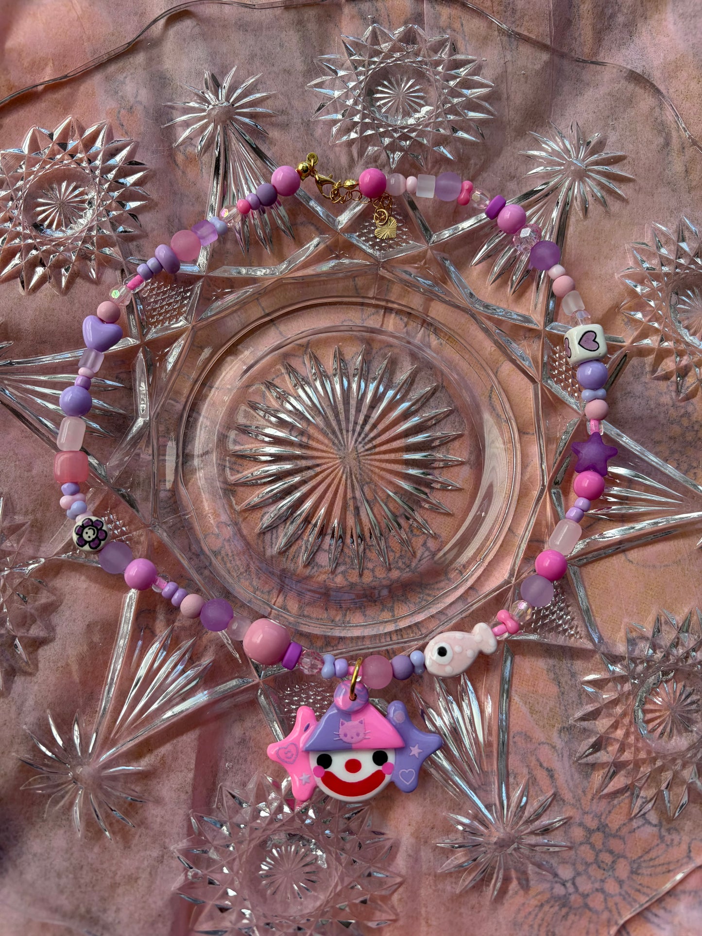 Laffy Taffy Clown Necklace