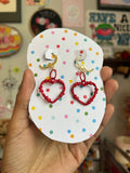 Wire Hearts Red