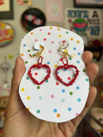 Wire Hearts Red