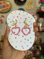 Wire Hearts Pink