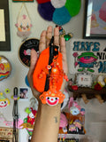 Orange Bag Clown Bag Charm