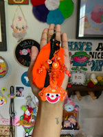 Orange Bag Clown Bag Charm