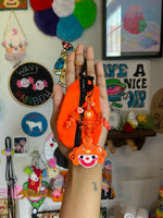 Orange Bag Clown Bag Charm