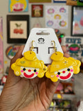 Lemon Lover Clown Earrings