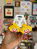 Lemon Lover Clown Earrings