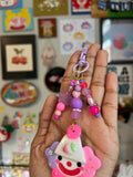 Berry Cute Clown Bag Charm