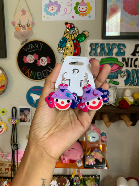 Bi Clown Earrings