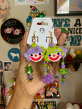 Leafy Greens Beaded Clowns