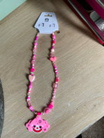 Pink Princess Beaded Necklace