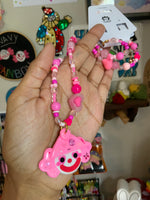 Pink Princess Beaded Necklace