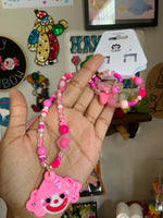 Pink Princess Beaded Necklace