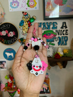 Skater Girl Clown Bag Charm
