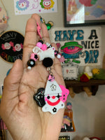 Skater Girl Clown Bag Charm