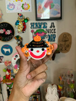 Fall Festival Pumpkin Clown Magnet