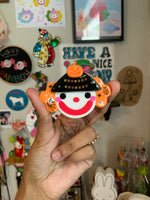 Fall Festival Pumpkin Clown Magnet