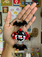 Feeling Batty Pumpkin Clown Wall Hanging