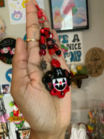 Vampire Pumpkin Clown Bag Charm