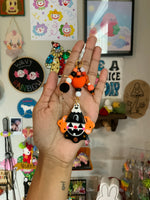 Ghost of You Pumpkin Clown Bag Charm
