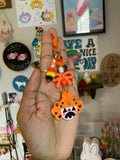 Candy Corn Pumpkin Clown Bag Charm