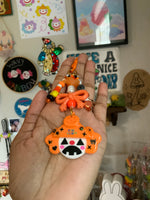 Candy Corn Pumpkin Clown Bag Charm