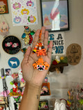 Candy Corn Pumpkin Clown Bag Charm