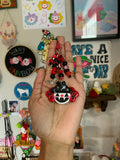 Batty Pumpkin Clown Bag Charm