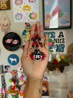 Batty Pumpkin Clown Bag Charm
