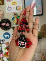 Batty Pumpkin Clown Bag Charm