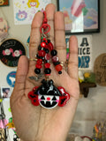 Batty Pumpkin Clown Bag Charm