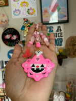 Pink Pumpkin Clown Bag Charm
