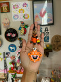 Mostly Ghostly Pumpkin Clown Bag Charm