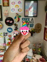 Mini Rainbow Clown Jester Pin