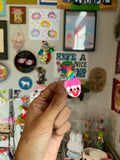 Mini Rainbow Clown Jester Pin