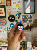 Mini Crying Clown Jester Pin