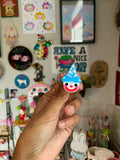 Mini Cloud Clown Jester Pin