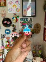 Mini Cloud Clown Jester Pin