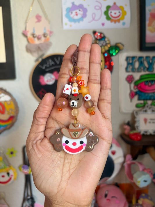 Ace Cowboy Clown Bag Charm