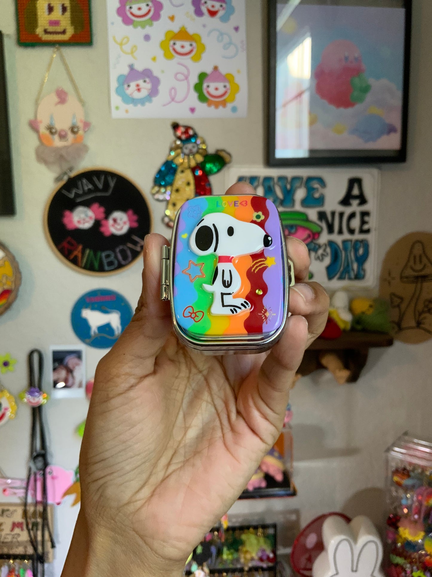Love <3 Snoopy Pill Case