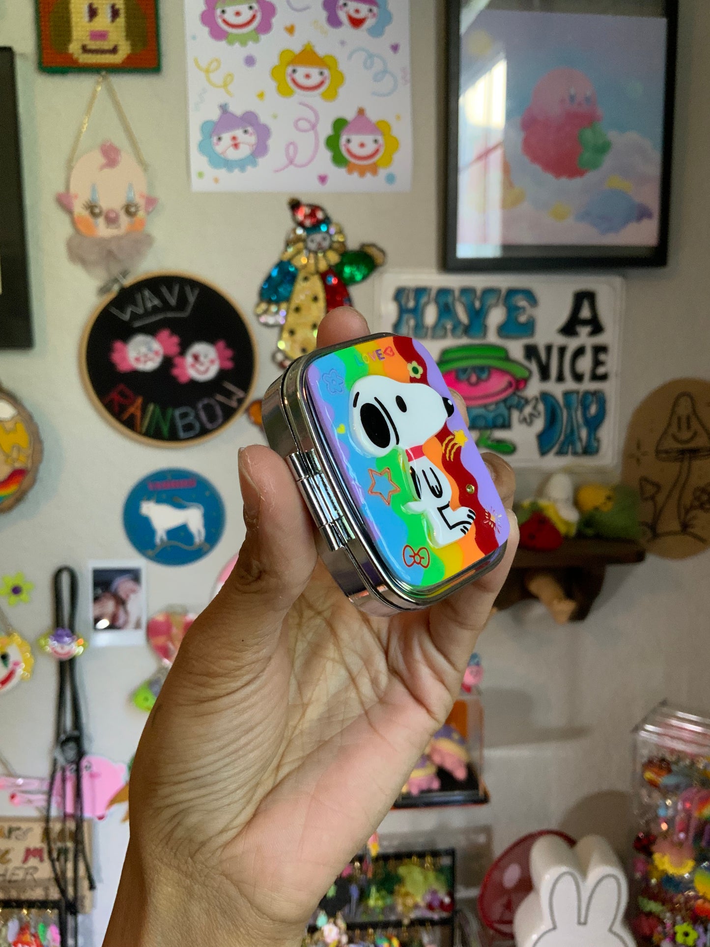 Love <3 Snoopy Pill Case