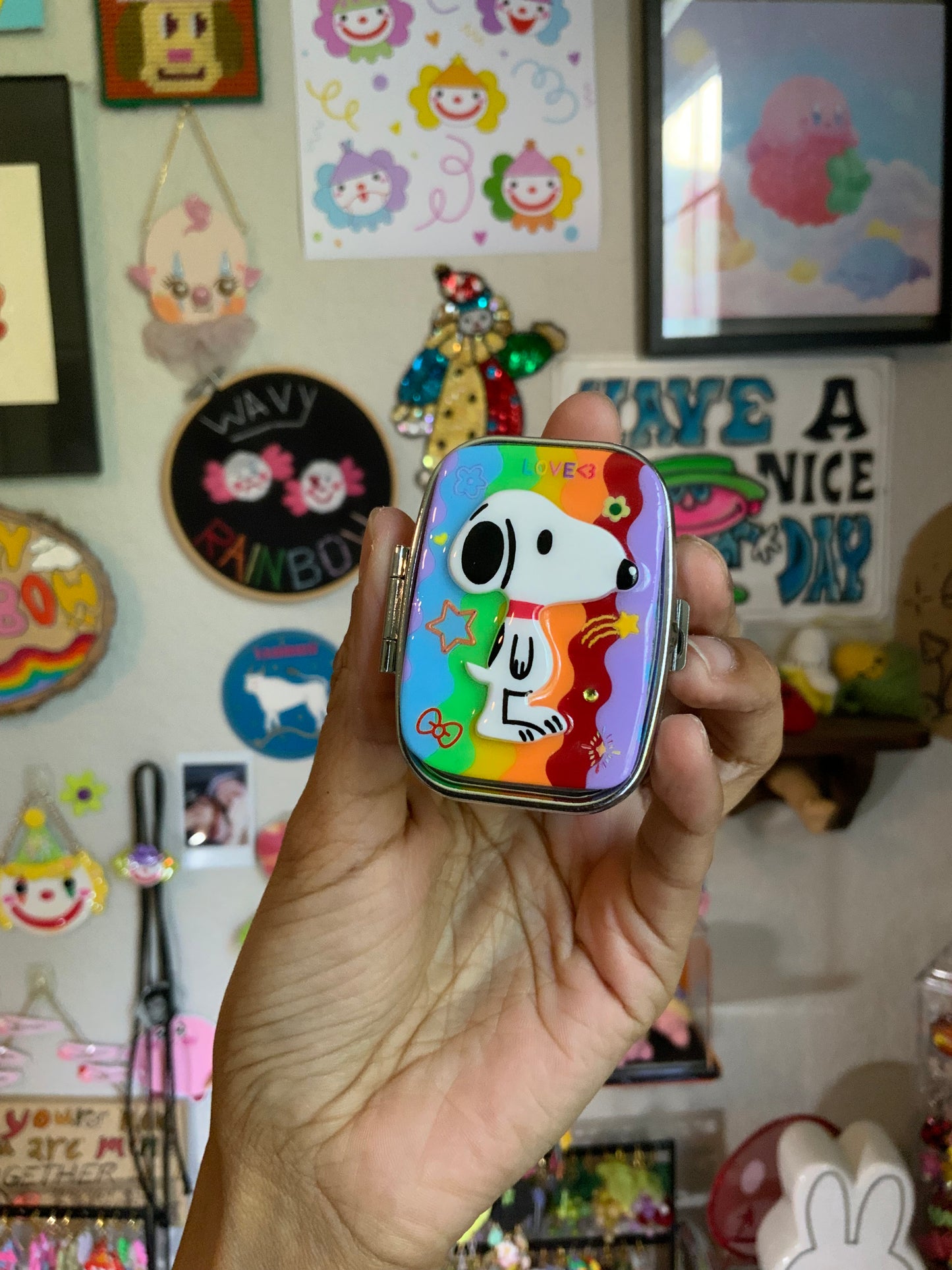 Love <3 Snoopy Pill Case
