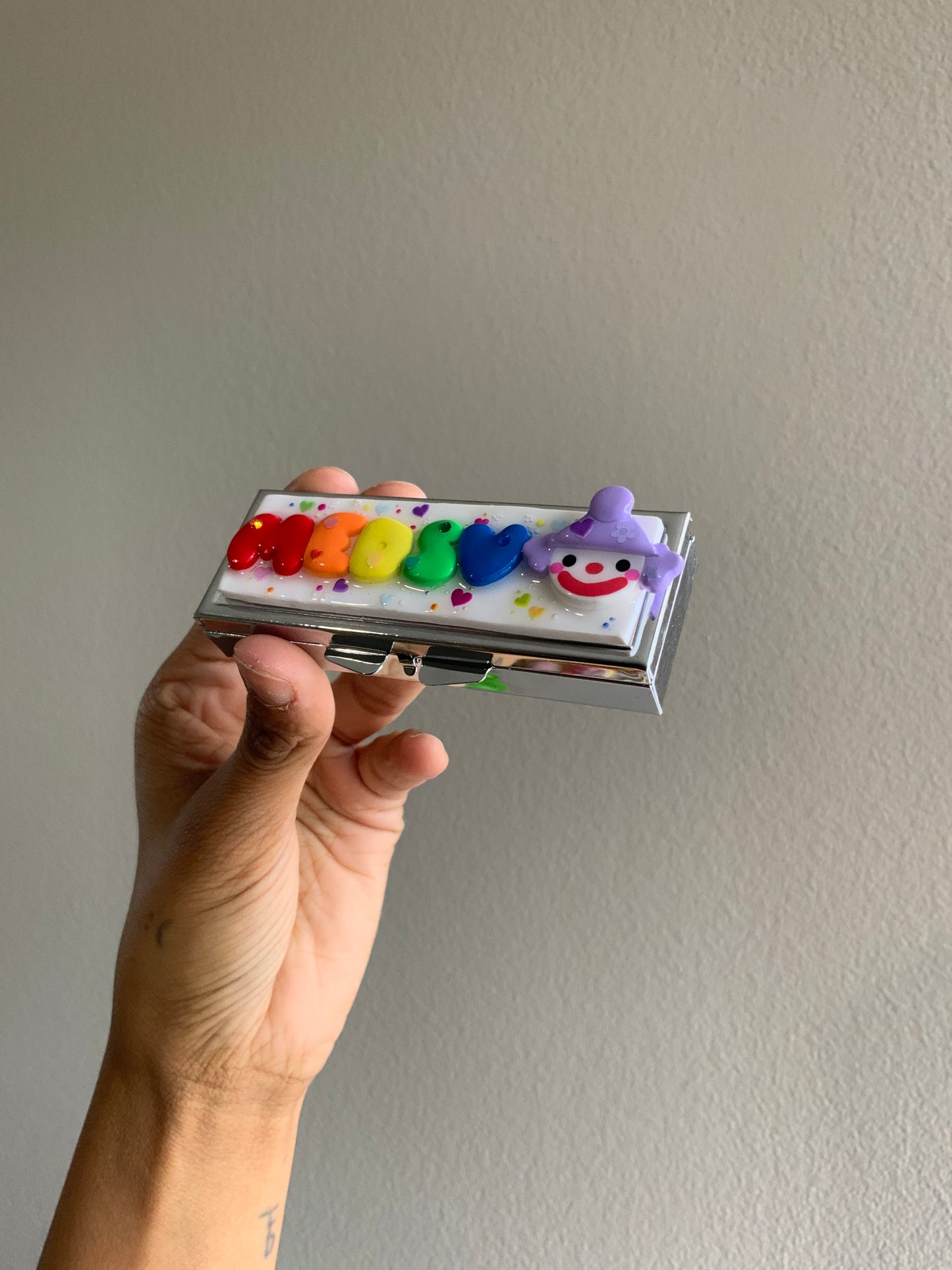 Rainbow Meds Pill Case